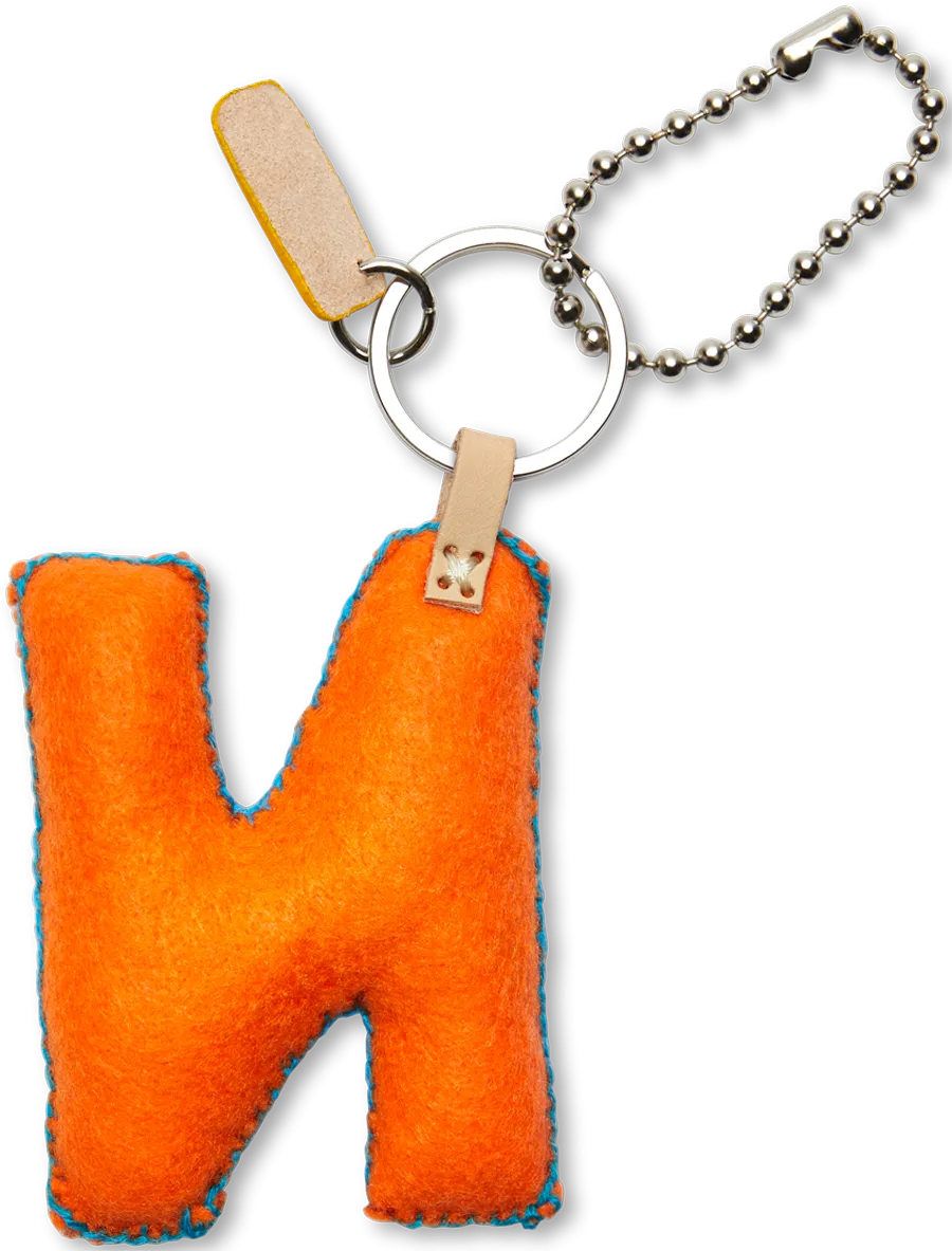 Charms Orange Felt Alphabet