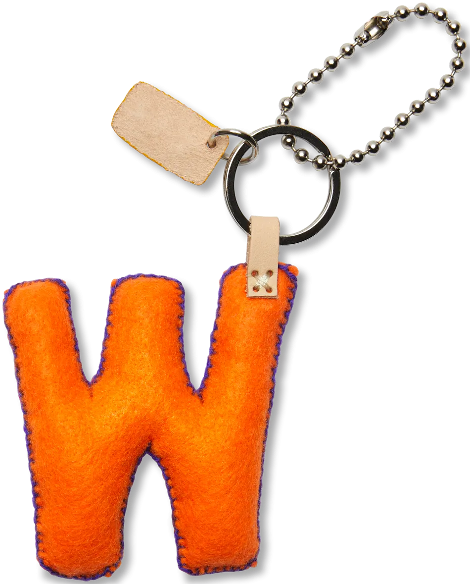 Charms Orange Felt Alphabet