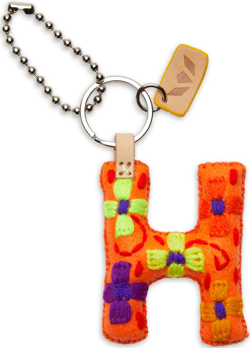 Charms Orange Felt Alphabet