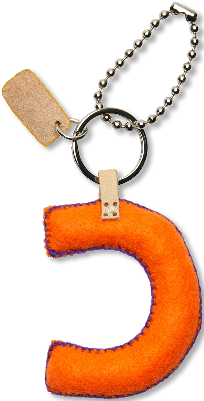 Charms Orange Felt Alphabet