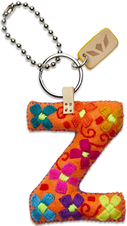 Charms Orange Felt Alphabet