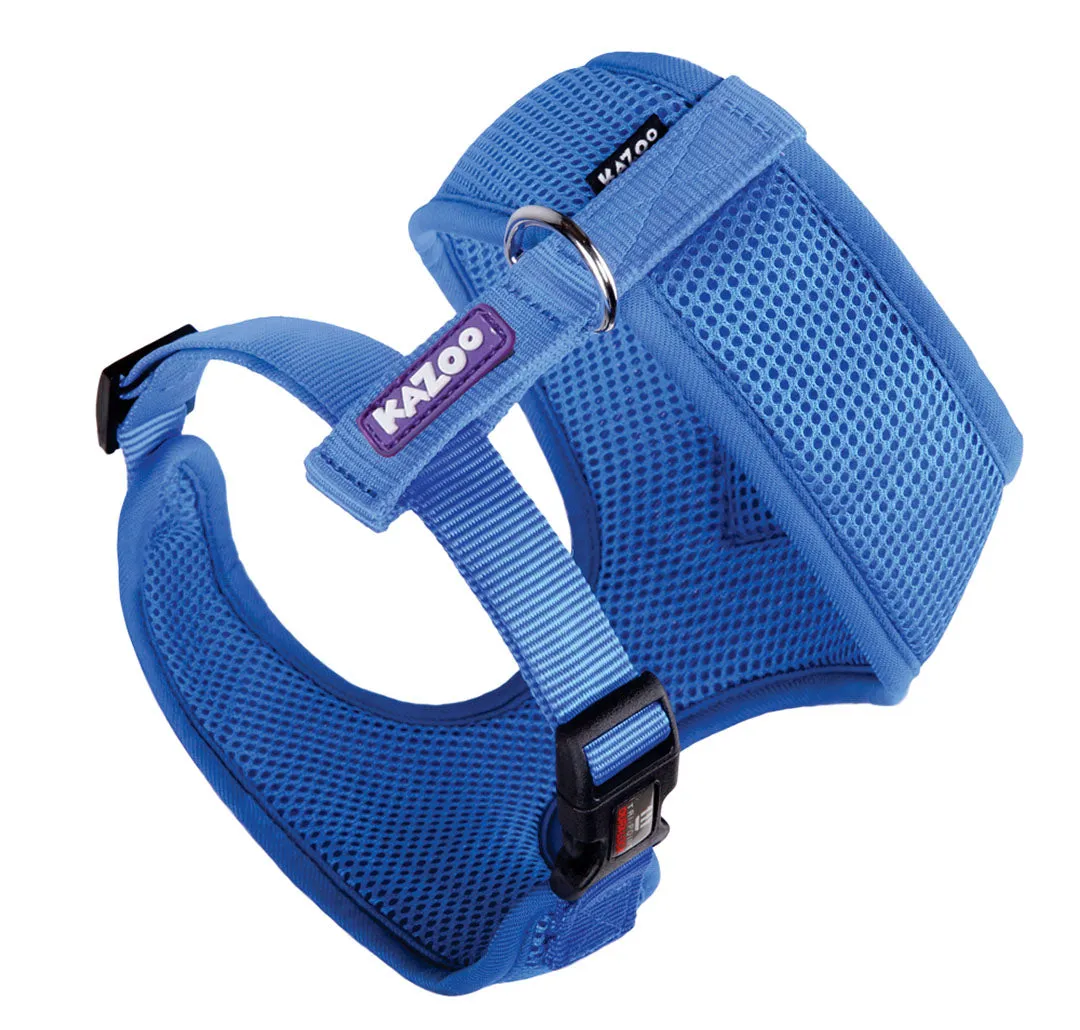 Classic Soft Walking Dog Harness - Blue