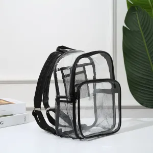 Clear Backpack PVC Transparent Jelly Backpack Travel Storage Bag