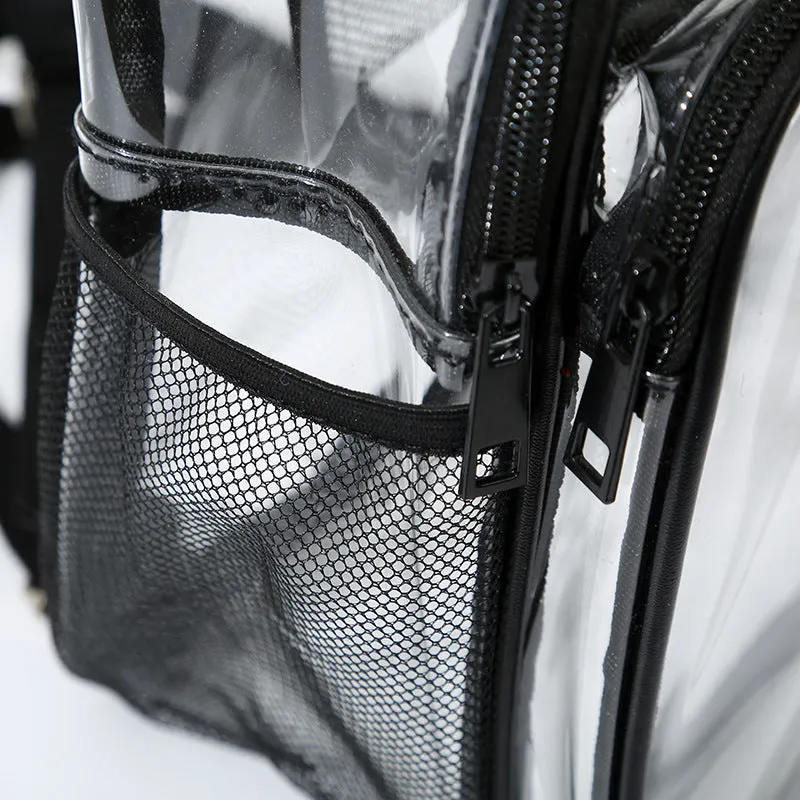 Clear Backpack PVC Transparent Jelly Backpack Travel Storage Bag