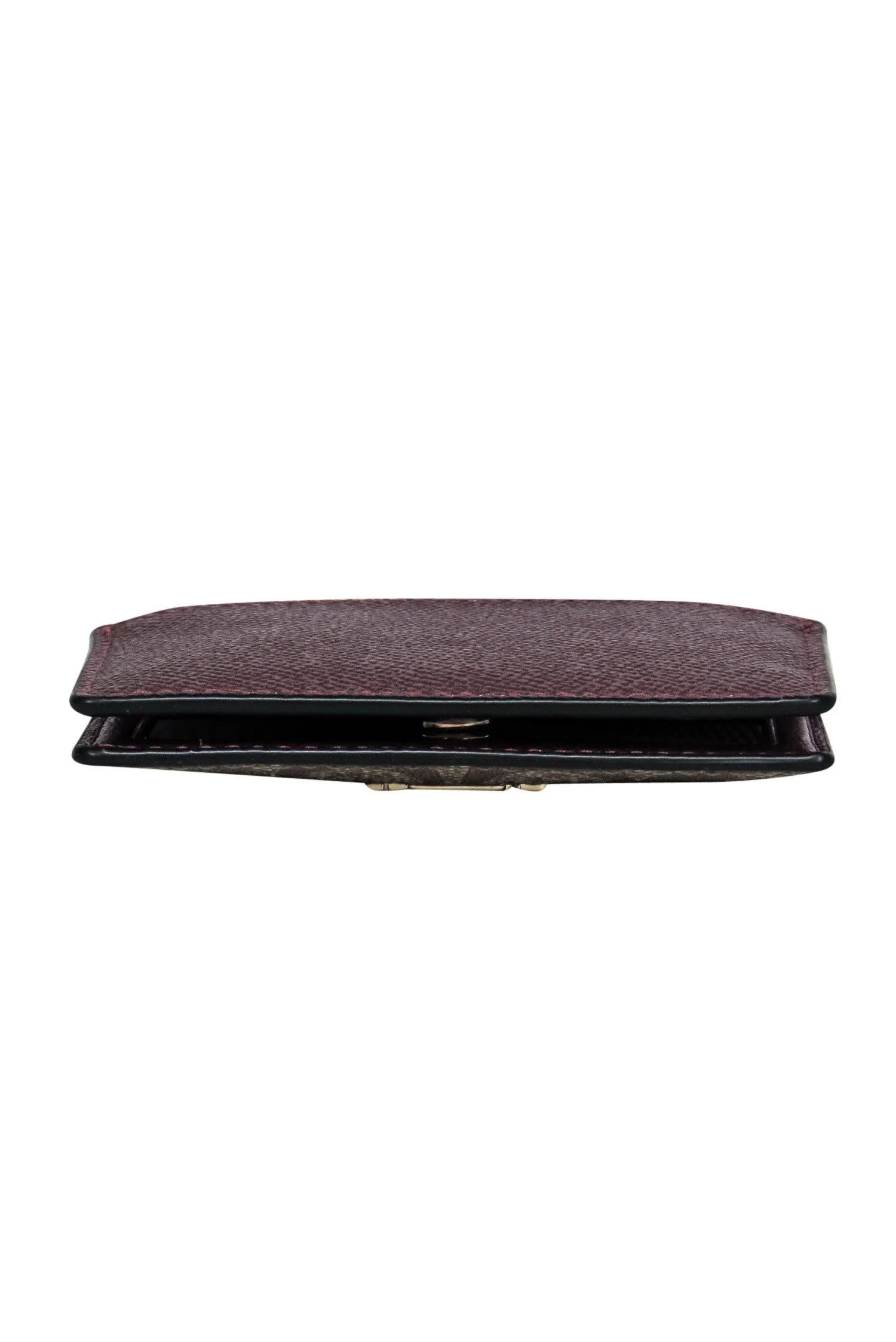 Coach - Beige Monogram Wallet & Case Set