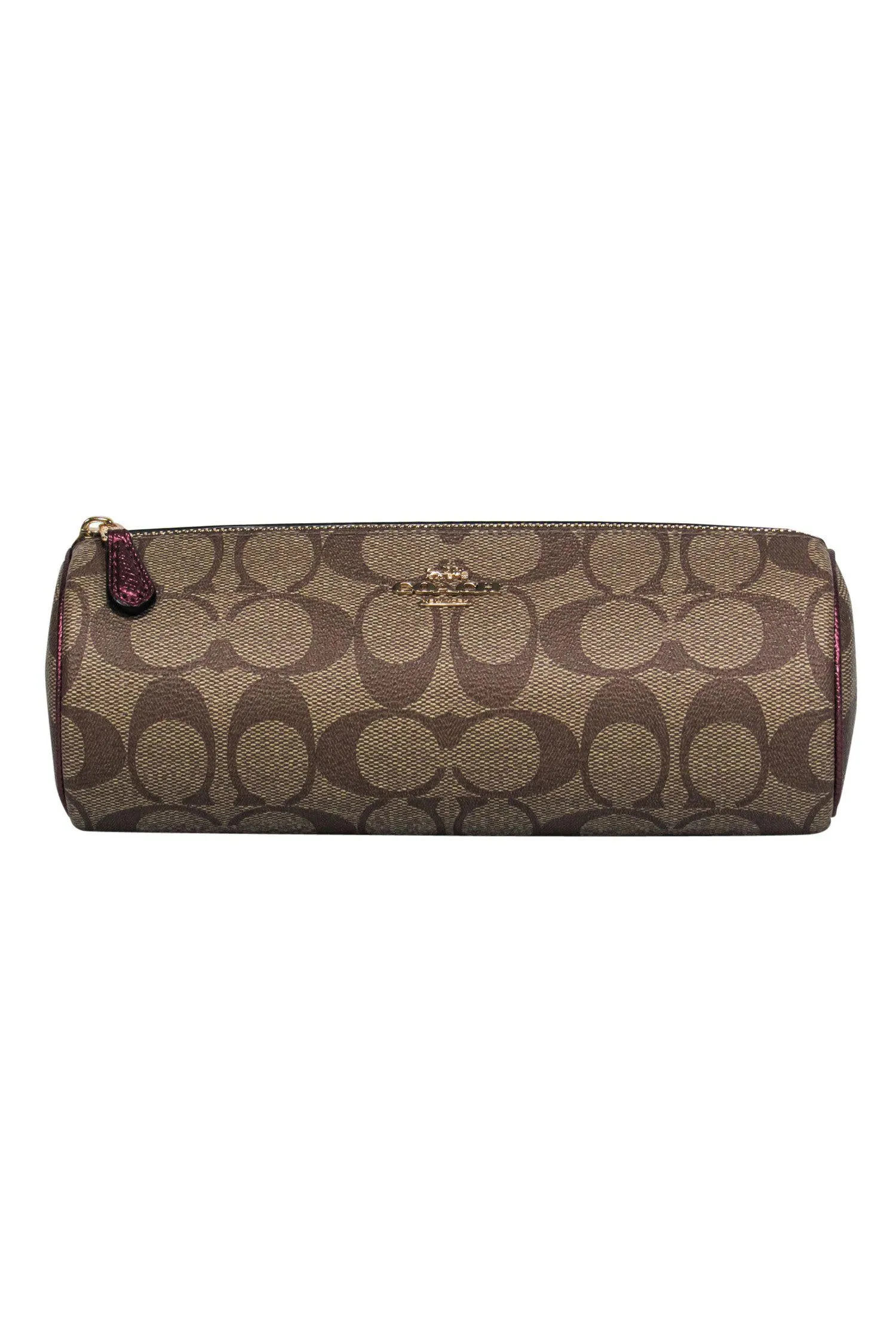 Coach - Beige Monogram Wallet & Case Set