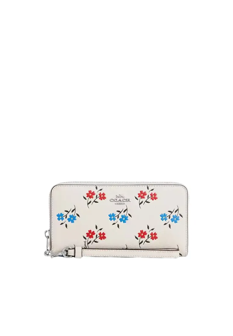 Coach Long Zip Around Wallet With Floral Print
In Chalk Multi CT919