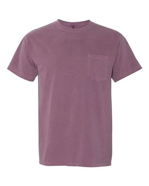 Comfort Colors Garment-Dyed Heavyweight Pocket T-Shirt 6030 Bay