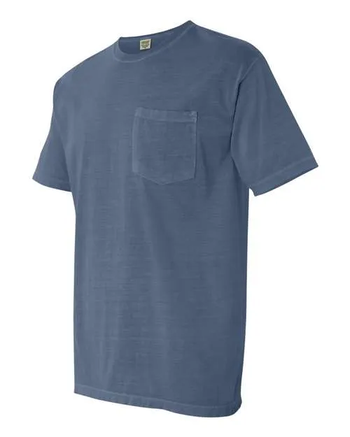 Comfort Colors Garment-Dyed Heavyweight Pocket T-Shirt 6030 Blue Jean