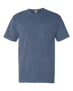 Comfort Colors Garment-Dyed Heavyweight Pocket T-Shirt 6030 Blue Jean