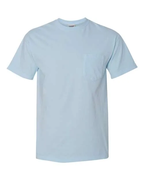 Comfort Colors Garment-Dyed Heavyweight Pocket T-Shirt 6030 Chambray
