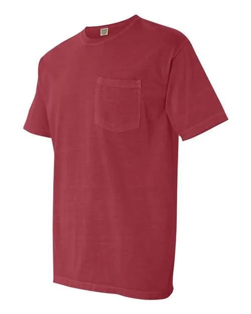Comfort Colors Garment-Dyed Heavyweight Pocket T-Shirt 6030 Crimson