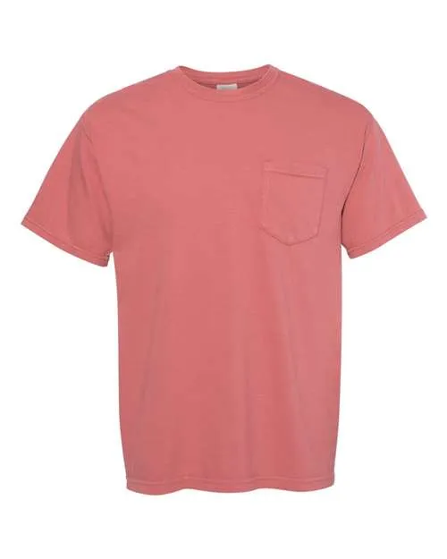 Comfort Colors Garment-Dyed Heavyweight Pocket T-Shirt 6030 Crunchberry