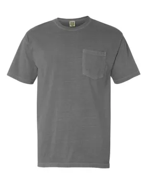 Comfort Colors Garment-Dyed Heavyweight Pocket T-Shirt 6030 Grey