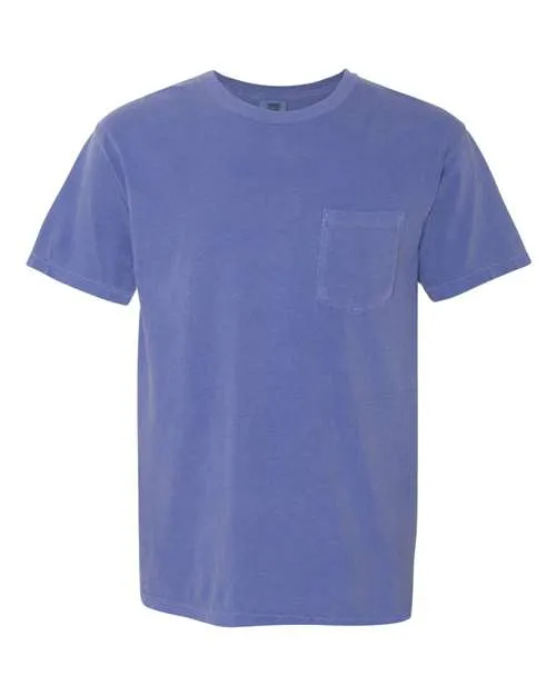 Comfort Colors Garment-Dyed Heavyweight Pocket T-Shirt 6030 Periwinkle