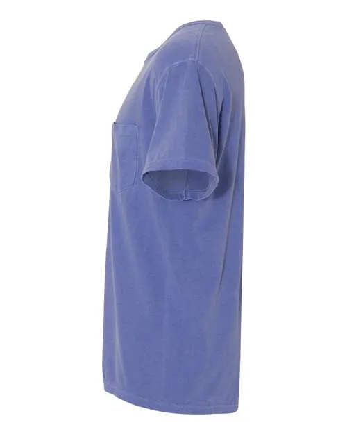 Comfort Colors Garment-Dyed Heavyweight Pocket T-Shirt 6030 Periwinkle