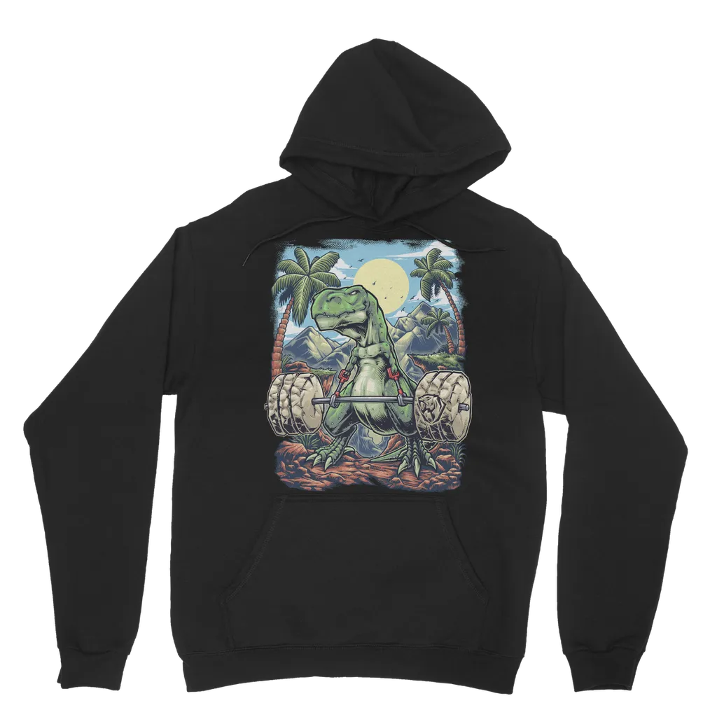 Deadlifting T-rex Hoodie (UK)