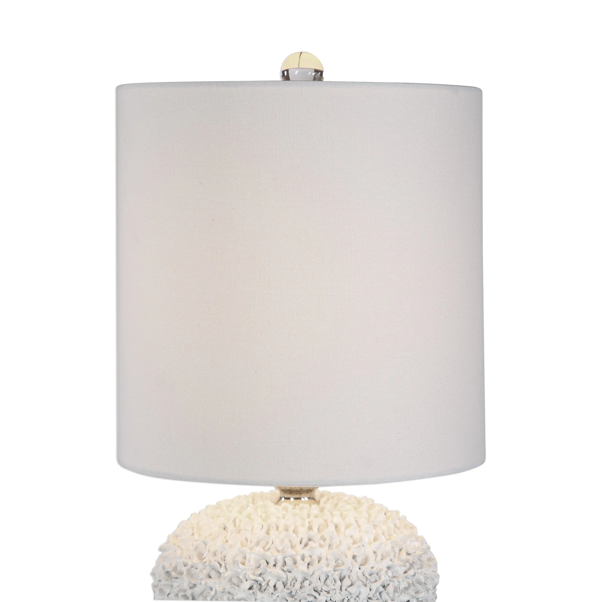 Dellen White Floral Buffet Lamp