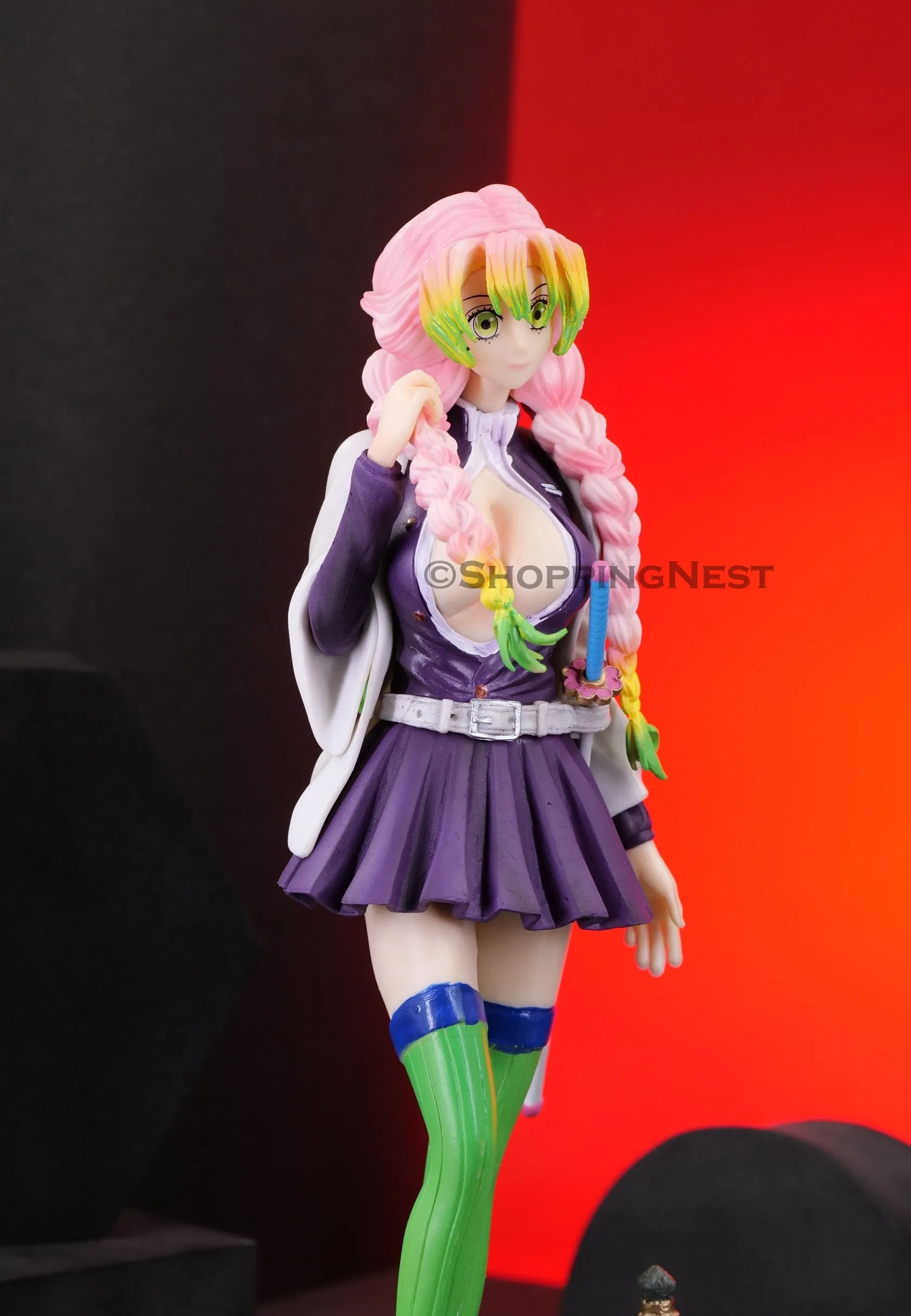 Demon Slayer Kanroji Mitsuri Action Figure Hashira Figurine | 25 Cms |