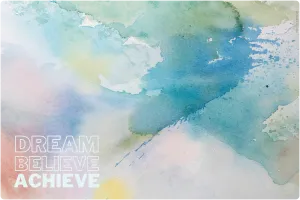 Desk Mat 60cm x 40cm  - Dream Believe Achieve