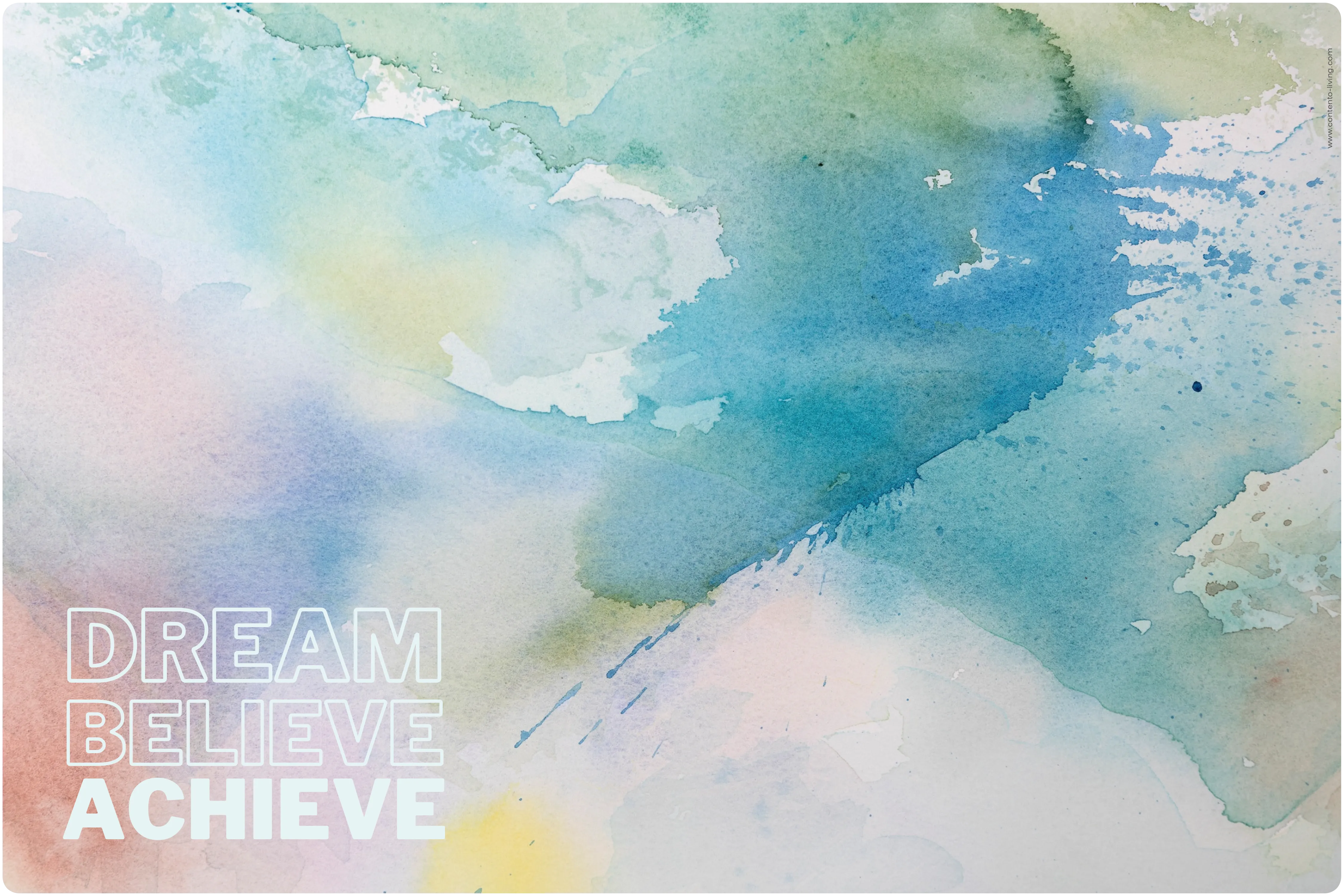 Desk Mat 60cm x 40cm  - Dream Believe Achieve