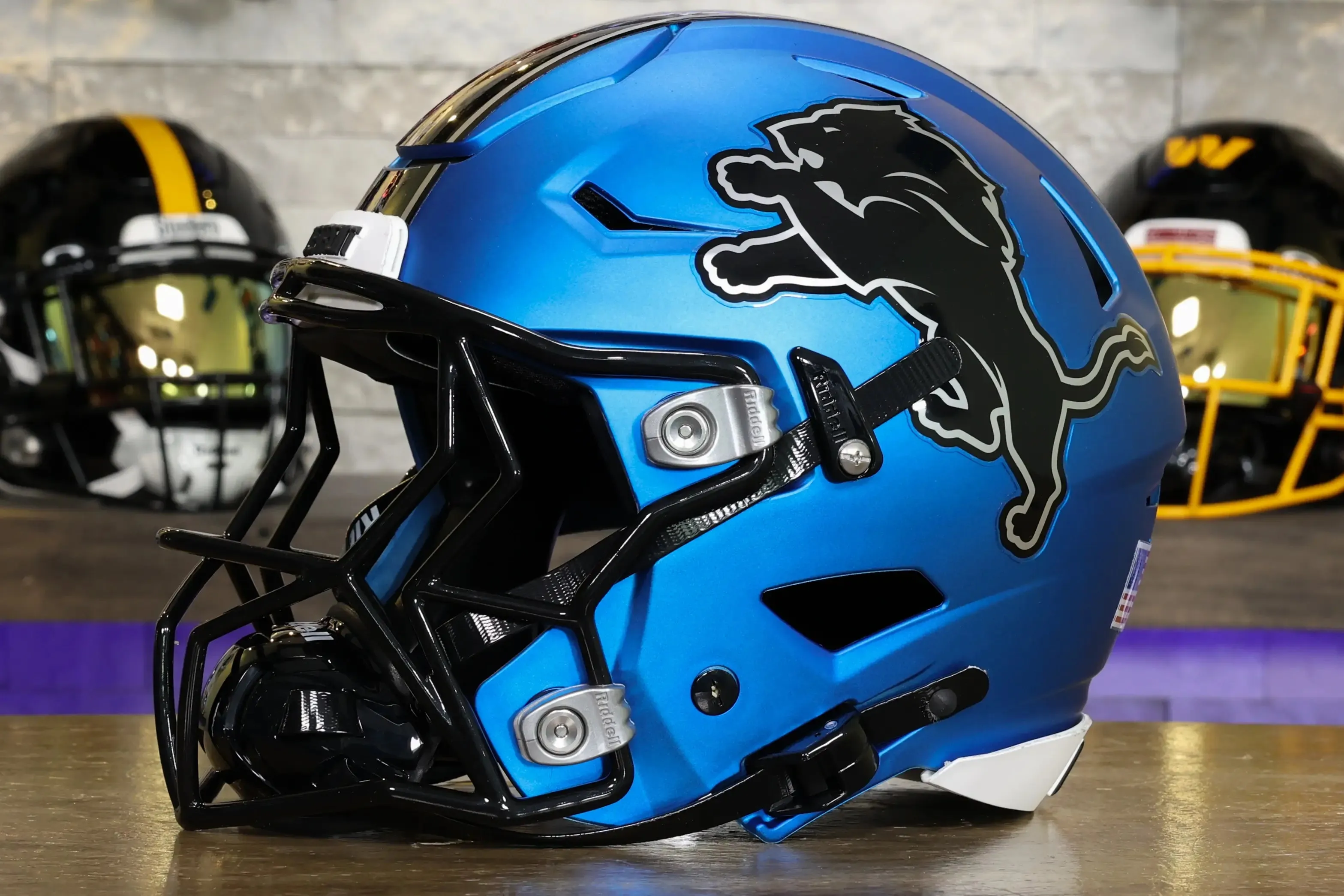 Detroit Lions Alternate Riddell SpeedFlex Helmet - GG Edition