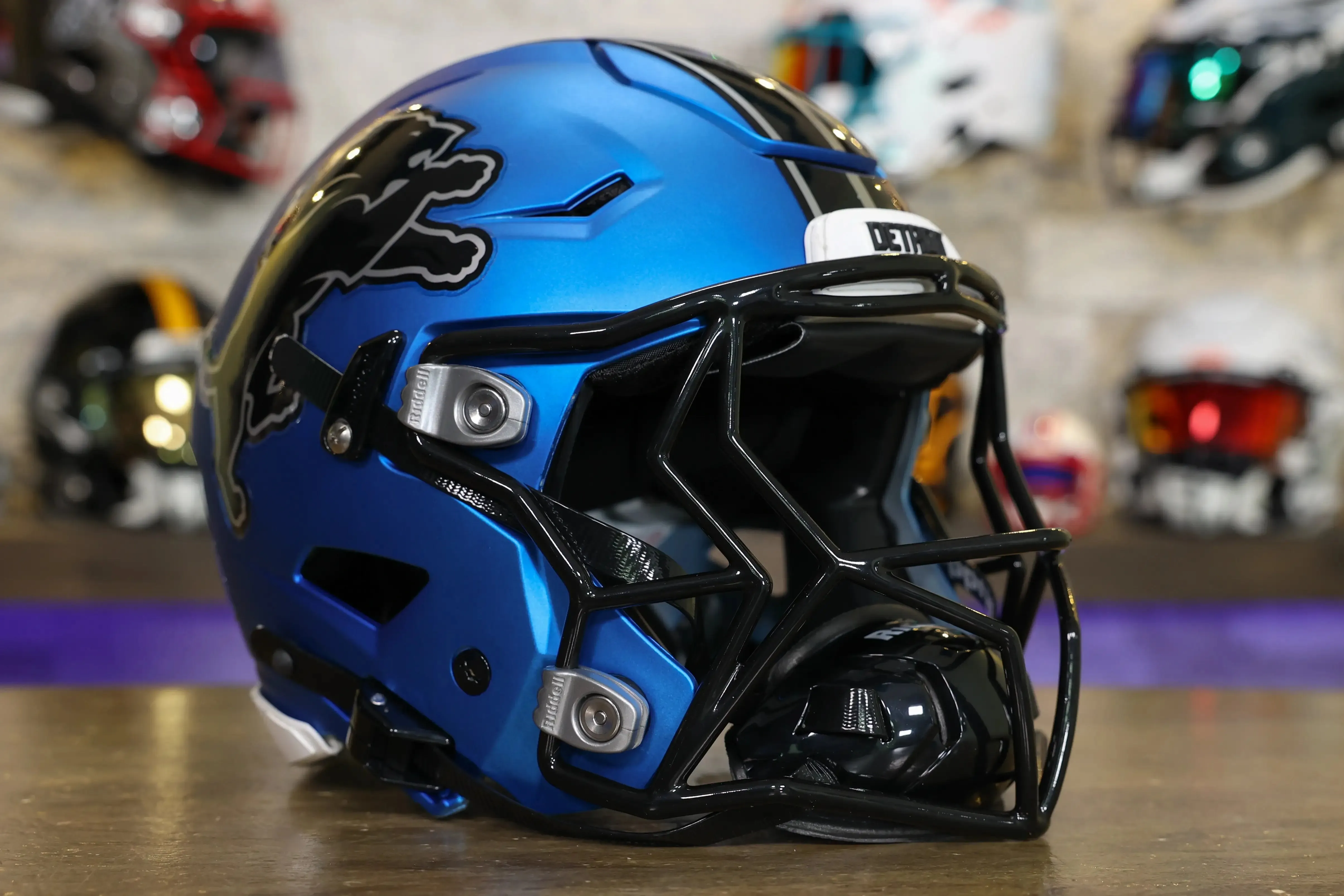 Detroit Lions Alternate Riddell SpeedFlex Helmet - GG Edition