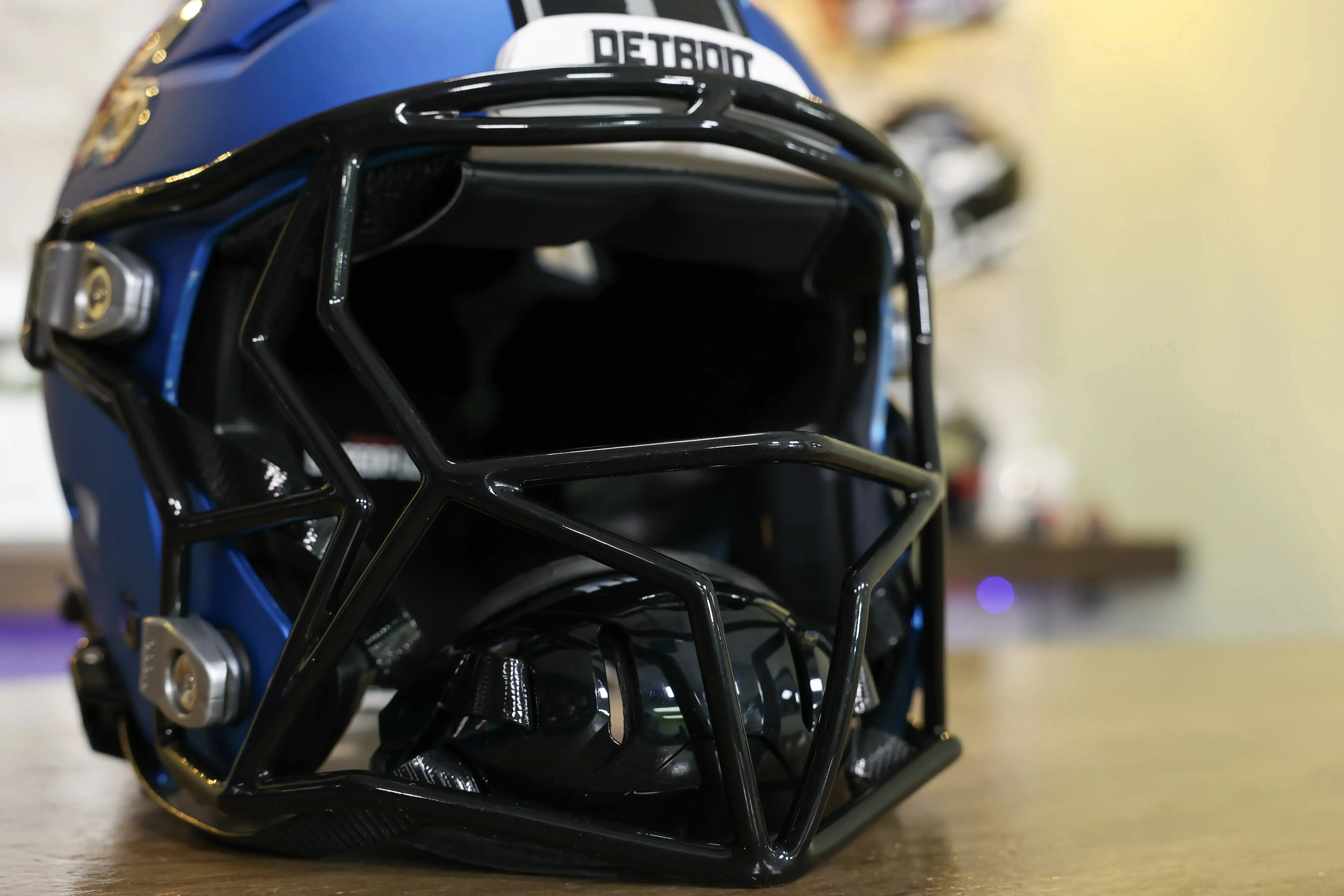 Detroit Lions Alternate Riddell SpeedFlex Helmet - GG Edition