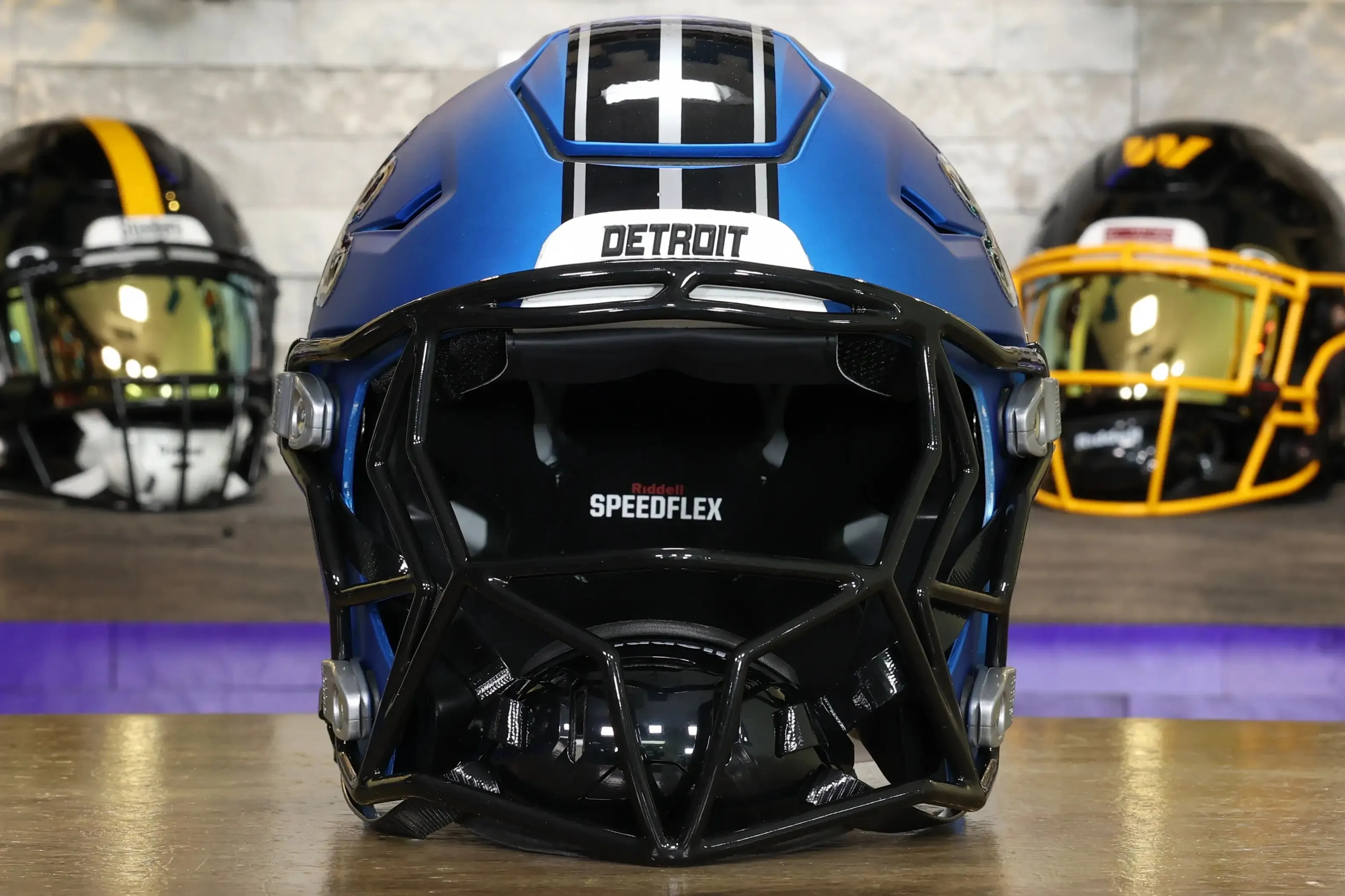 Detroit Lions Alternate Riddell SpeedFlex Helmet - GG Edition