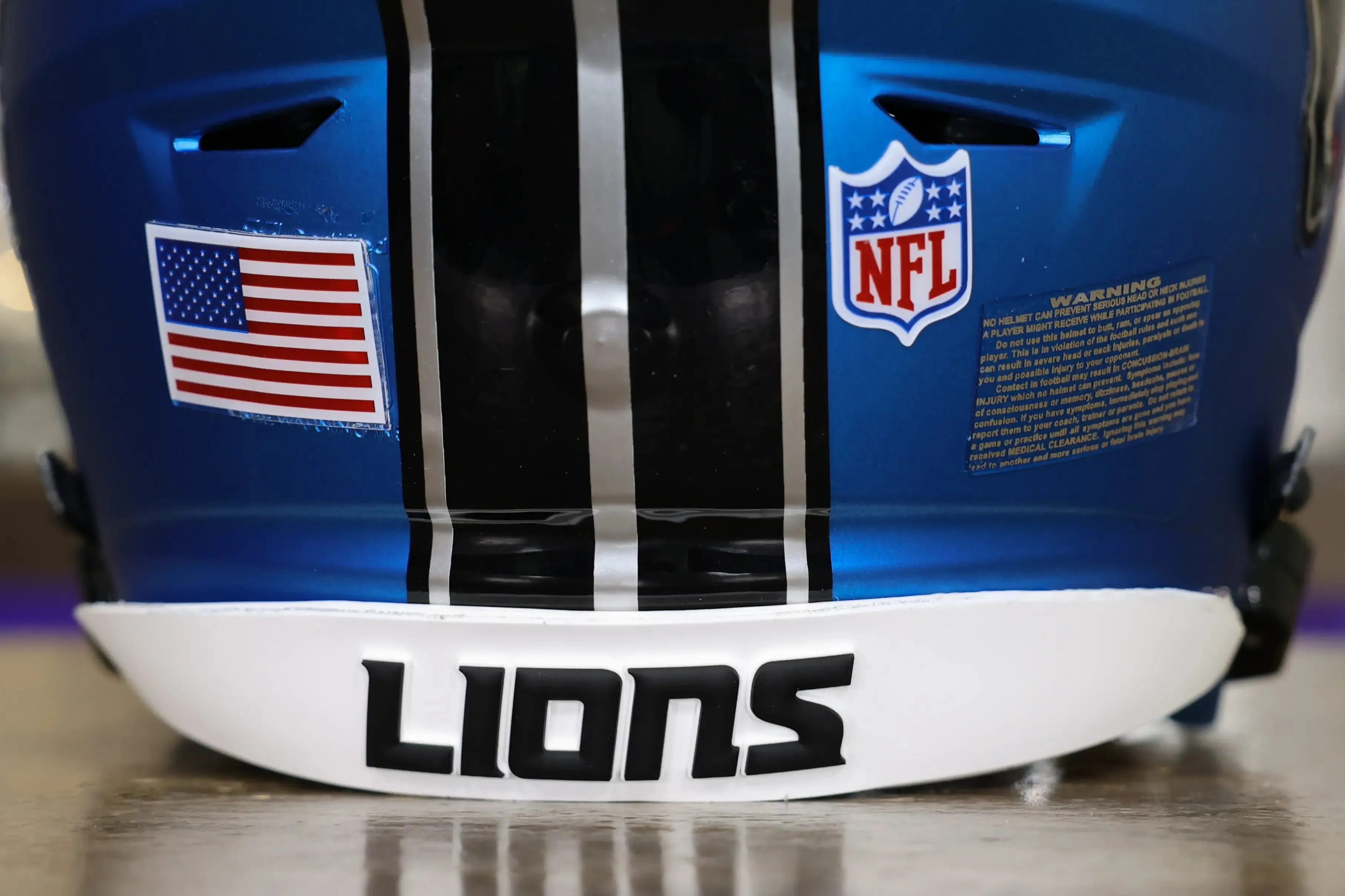 Detroit Lions Alternate Riddell SpeedFlex Helmet - GG Edition