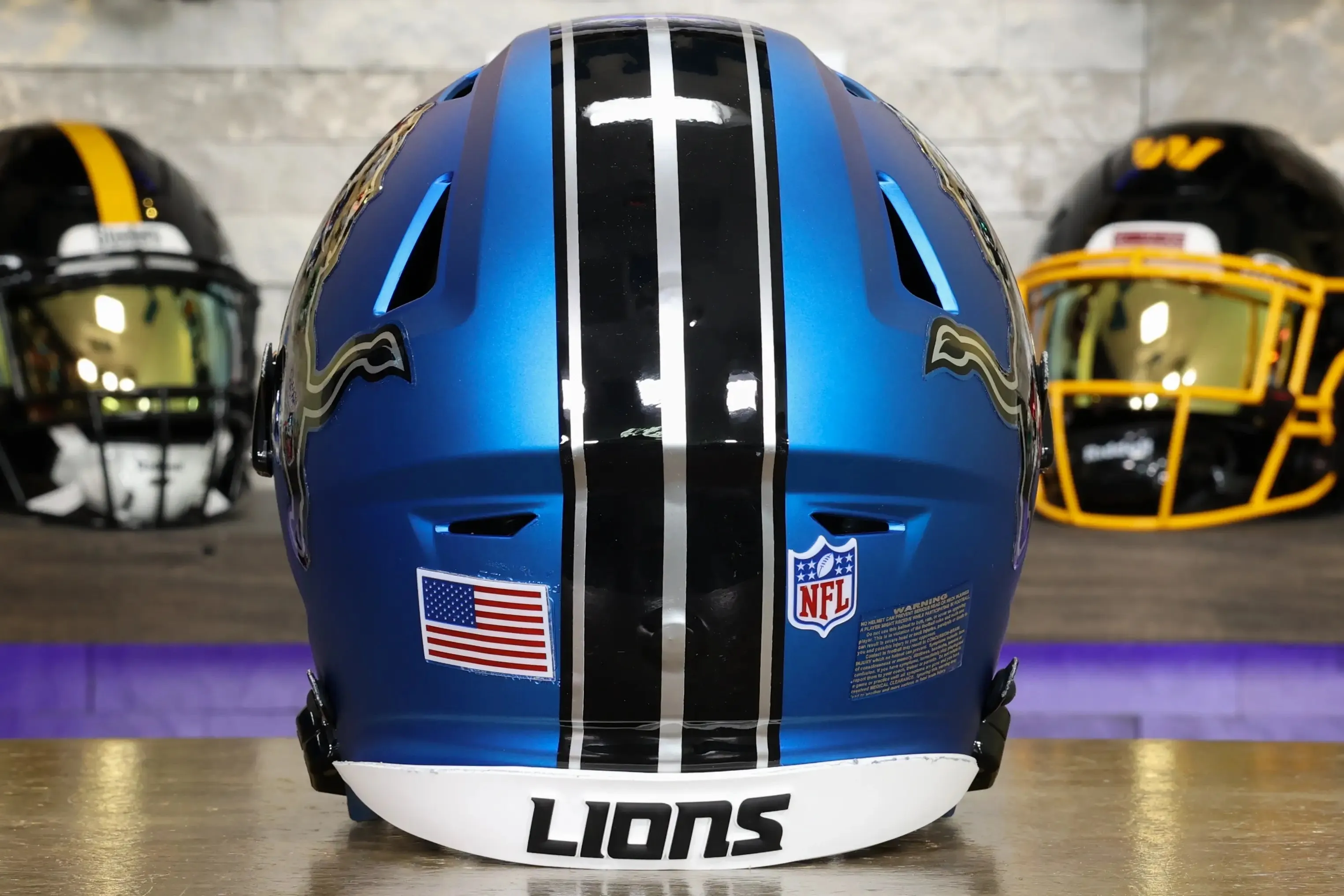Detroit Lions Alternate Riddell SpeedFlex Helmet - GG Edition