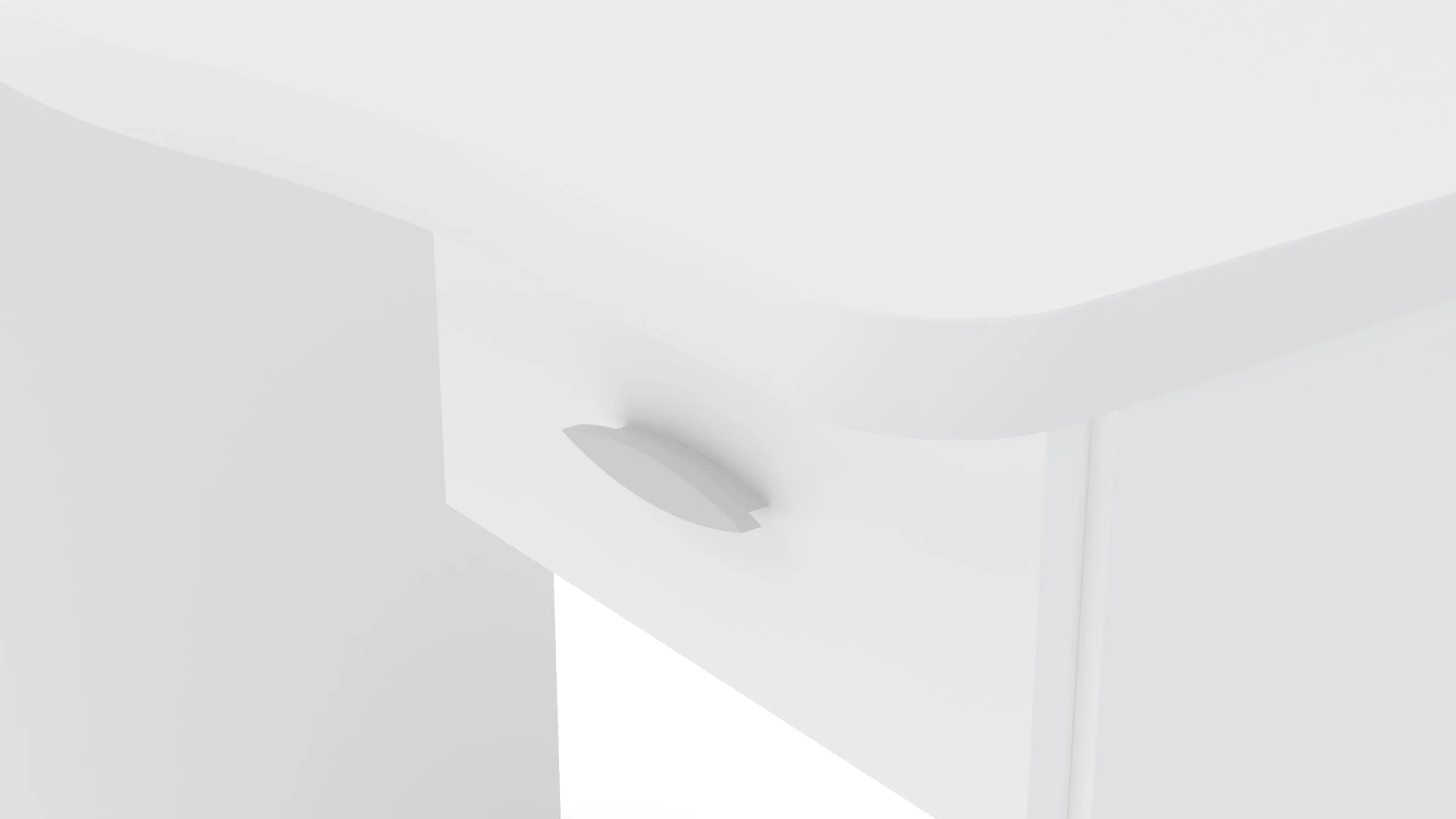 Diego White Office Table
