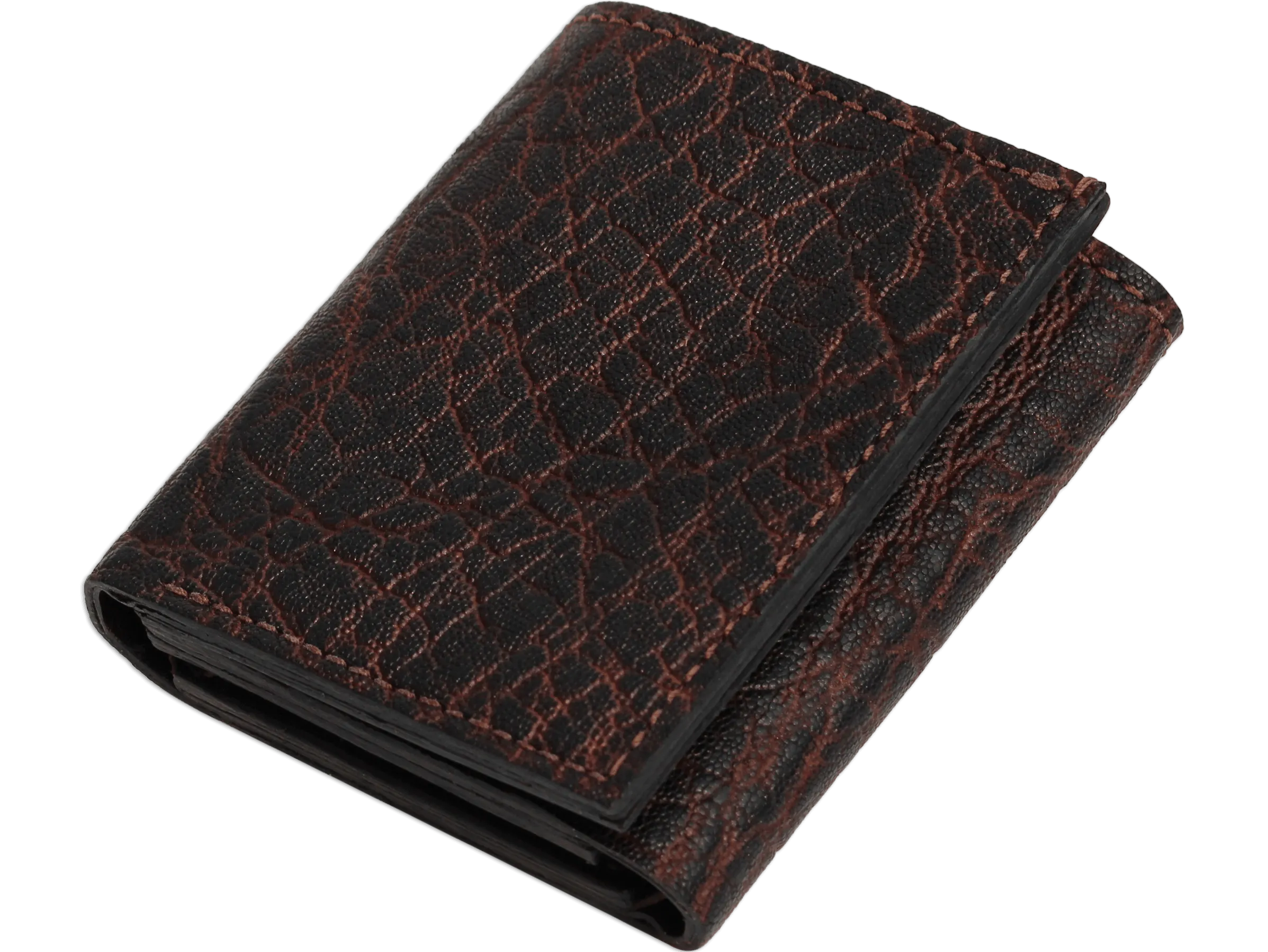 Dragon Fire Elephant Luxury Designer Exotic Trifold Wallet With ID Window
