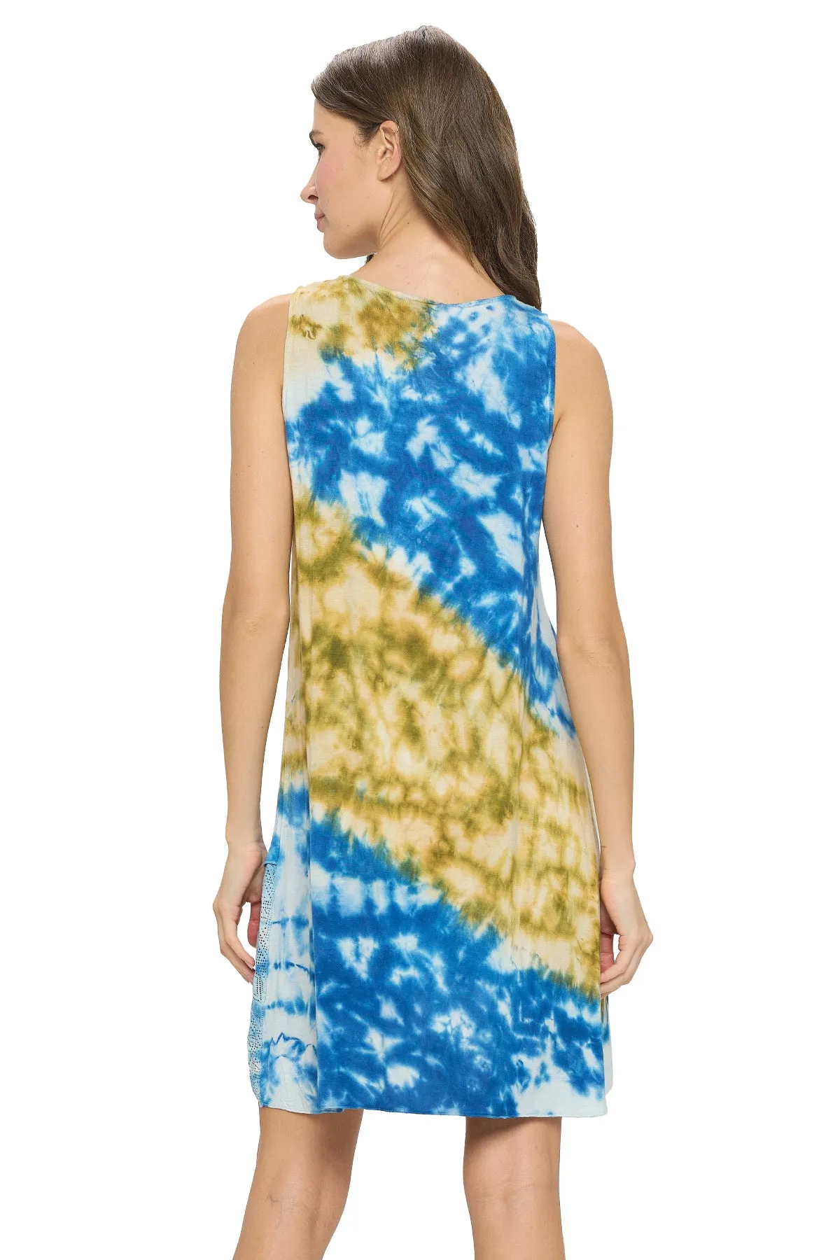 Dress Tie Dye Lace Details