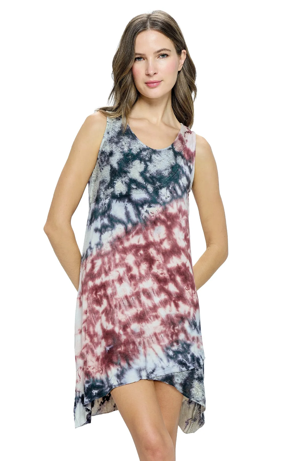 Dress Tie Dye Lace Details