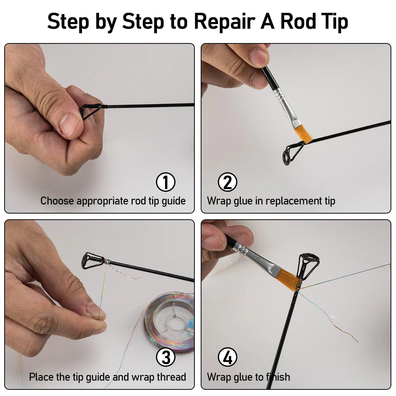Dr.Fish 23pcs Rod Tip Repair Kit