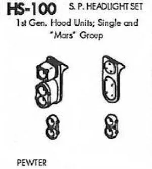 #DW-HS-100 	SP Headlight Set: "Mars" Single End, GP9 1 Set