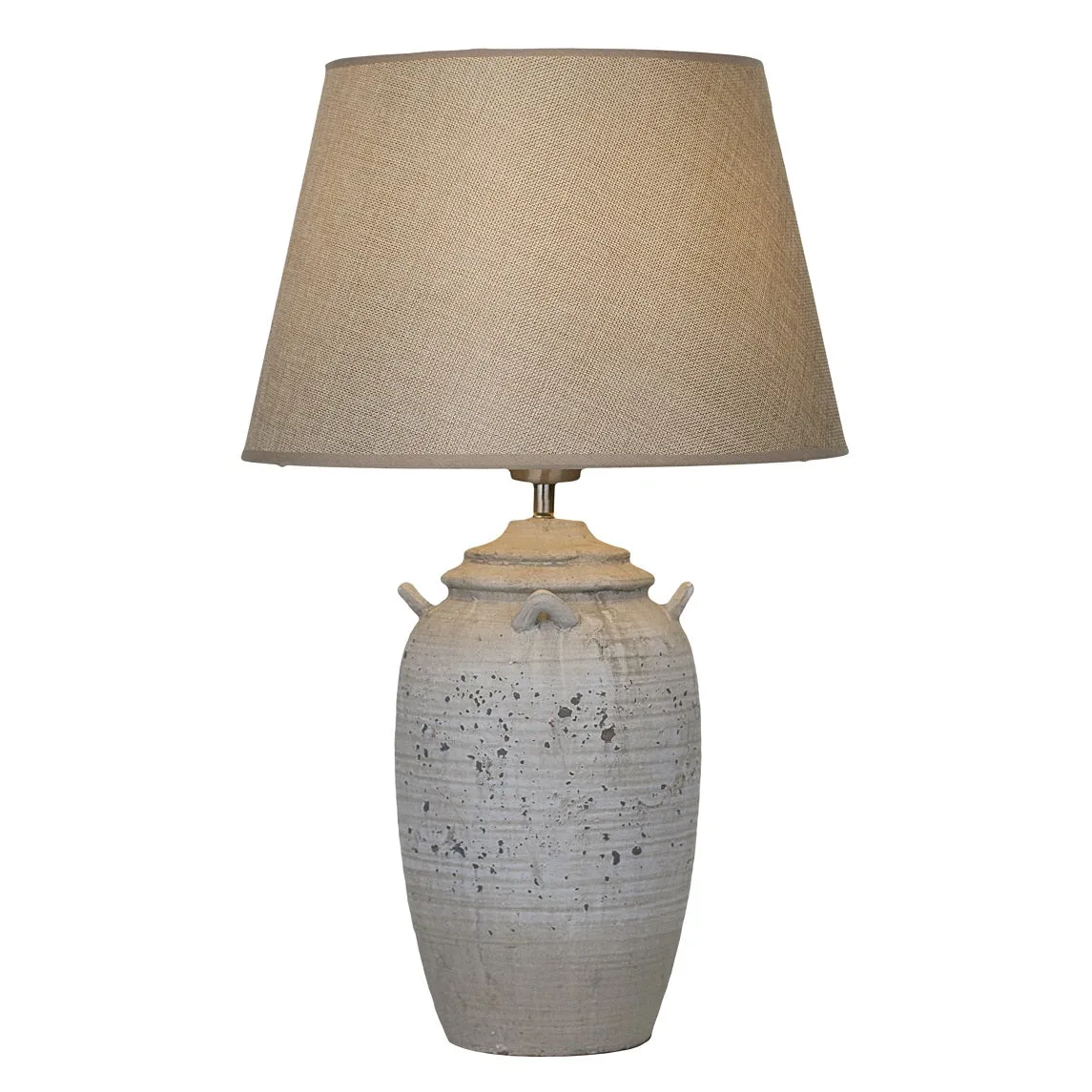 Ebony Grey Ceramic Modern Table Lamp