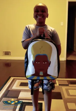 Egyptian King Leather Bookbag