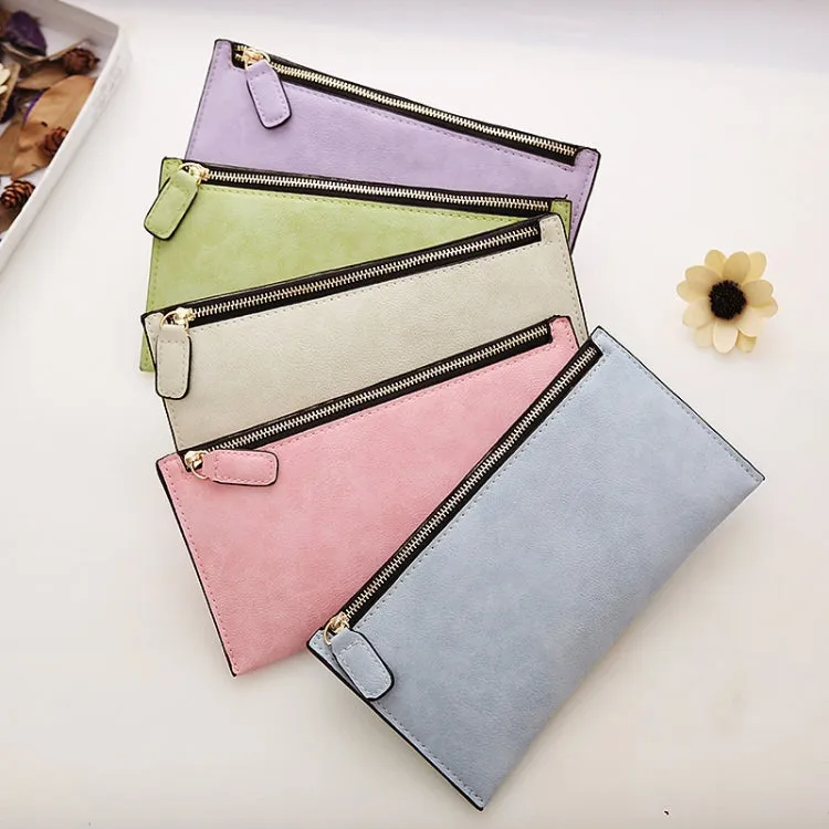 Elegant Long Leather Wallet for Women - Simple Style Coin Purse