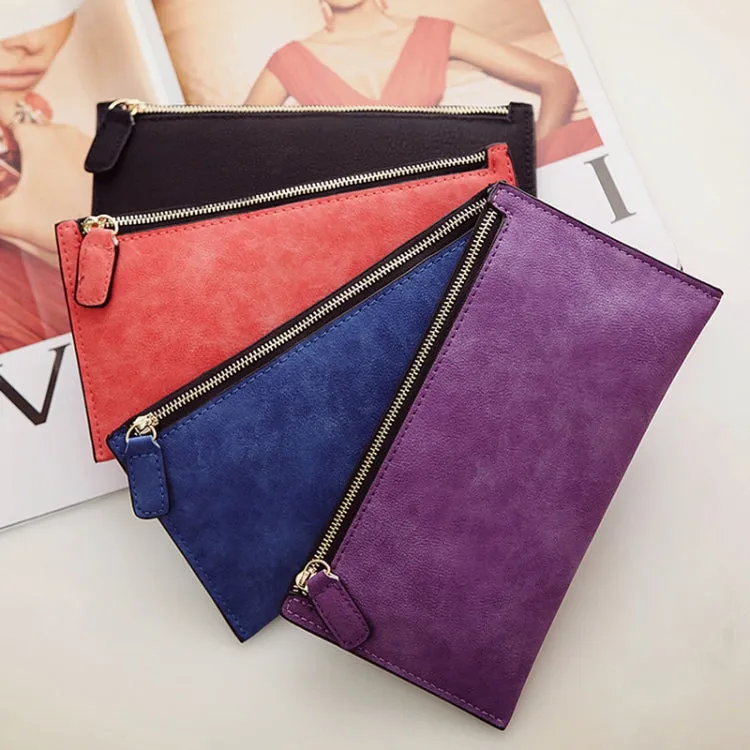 Elegant Long Leather Wallet for Women - Simple Style Coin Purse