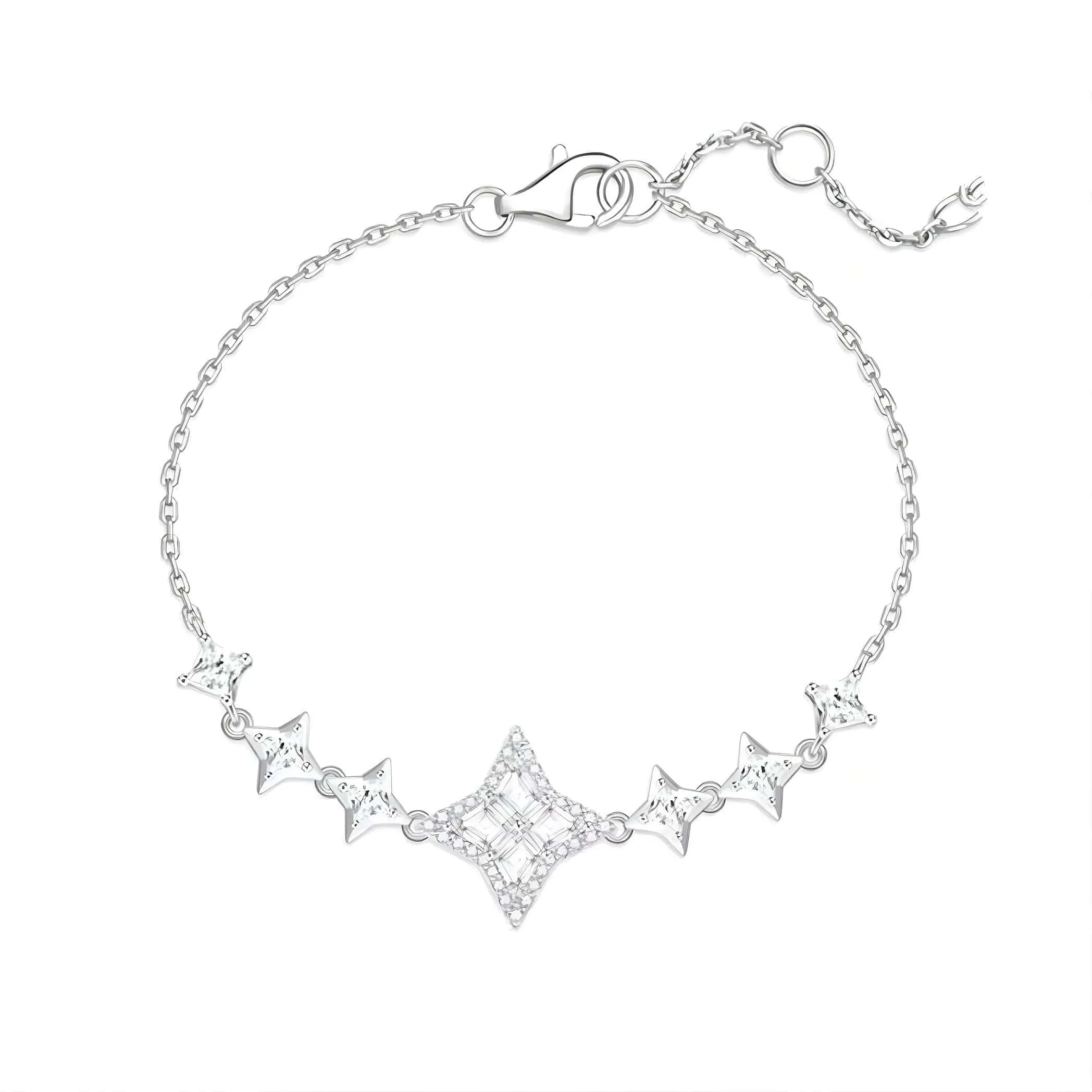 Elegant Sparkle Necklace Bracelet Set