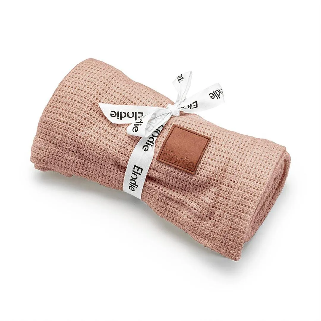 Elodie Details Cellular Blanket - Powder Pink