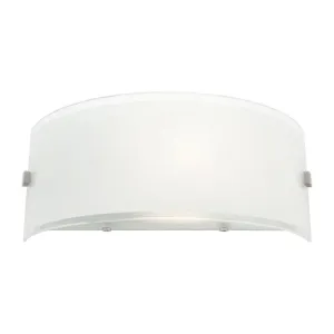 Eternity Satin Chrome and Frost Glass Wall Sconce