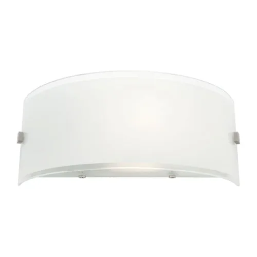 Eternity Satin Chrome and Frost Glass Wall Sconce