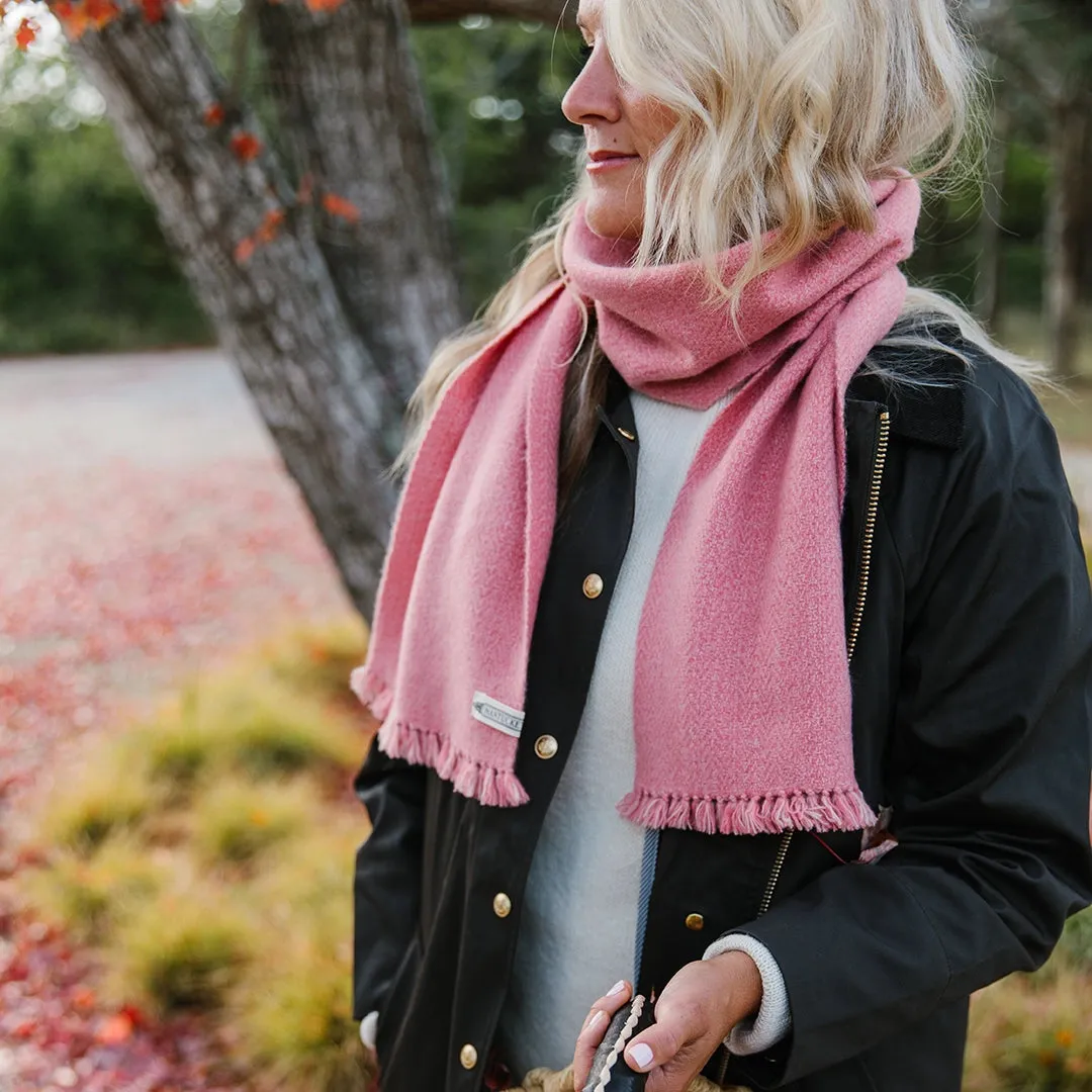 Faraway Red Handwoven Cashmere Scarf