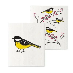 Finch on a Branch Dishcloths
