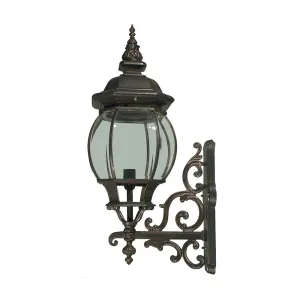 Flinders Large Bronze Provincial Upright Coach Exterior Light