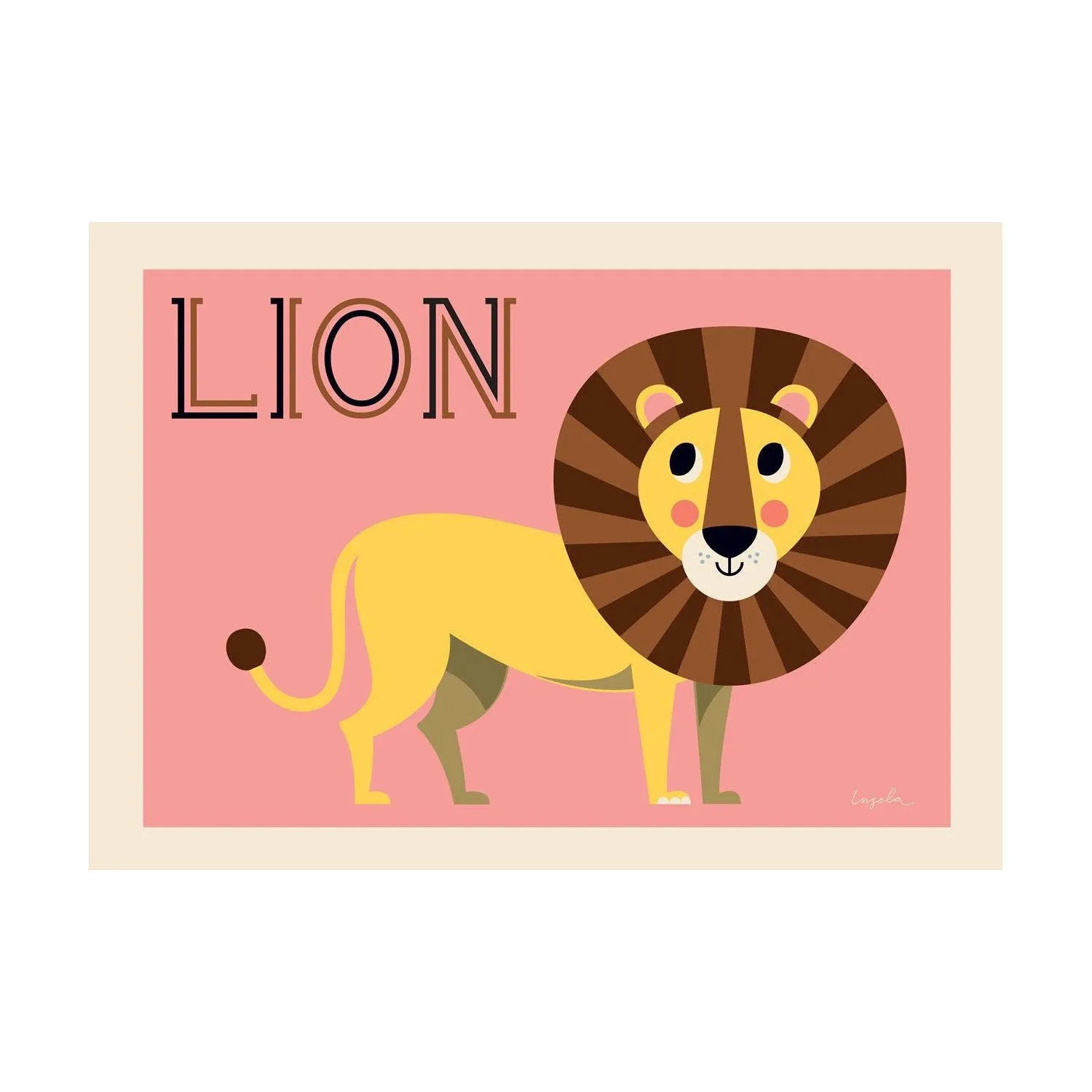 Friendly Lion Poster