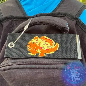 Frog Fish Luggage Tag, Personalized Embroidered Bag Tag